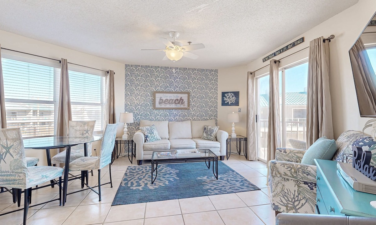 Fort Walton Beach - Destin Condo | 2nd Floor coastal condo, Steps to the gulf, Quick drive to entertainment