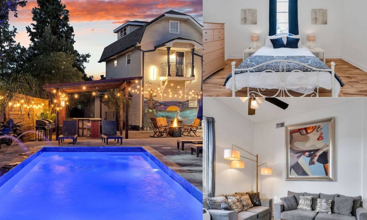 Tulane - Gravier Bed & Breakfast | 6 Bedroom Suite in Hotel on the Streetcar Line with Pool Access