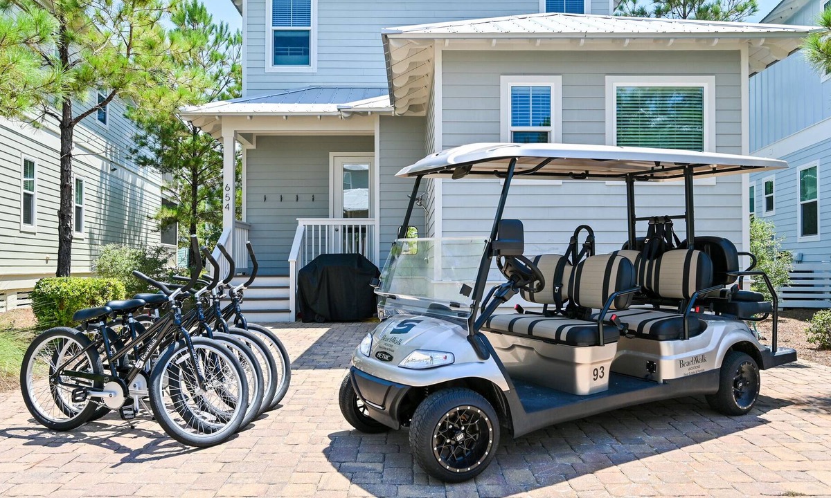 Santa Rosa Beach House | 6 Seater Golf Cart & 4 Bikes! 2 Resort Pools! Family Friendly! The Laughing Place at Naturewalk 30A
