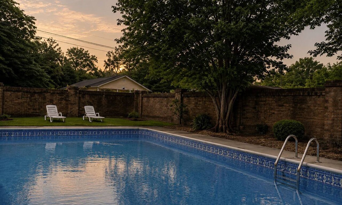 Montgomery House | A private Montgomery escape where kids live in the pool, dogs roam the fenced yard, and everyone finally has room to relax.