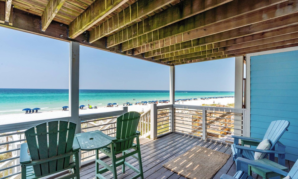 Frangista Beach House | Beachfront Hot Tub Covered Lounge | Backyard Beach by AvantStay
