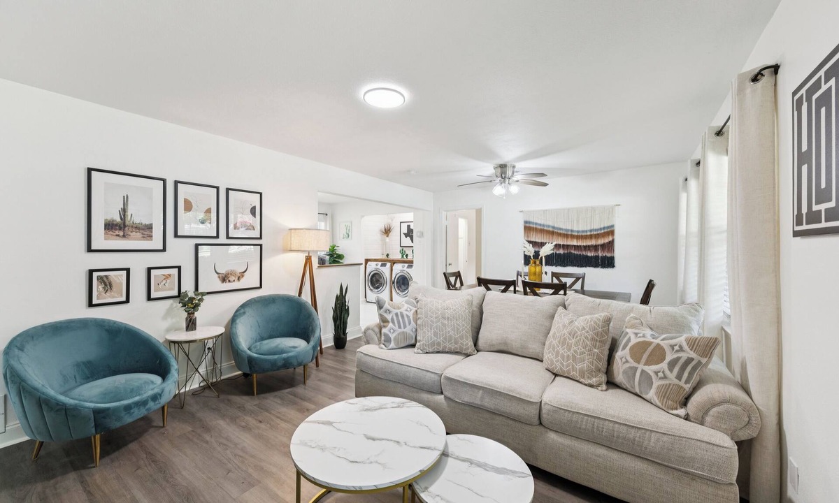 Farmers Branch House | Boho Bungalow near DFW Airport