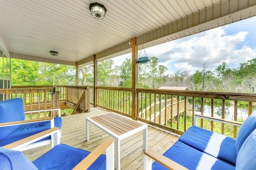 Shoreline Park House | Canal-Front Abode w/Private Dock in Bay St Louis
