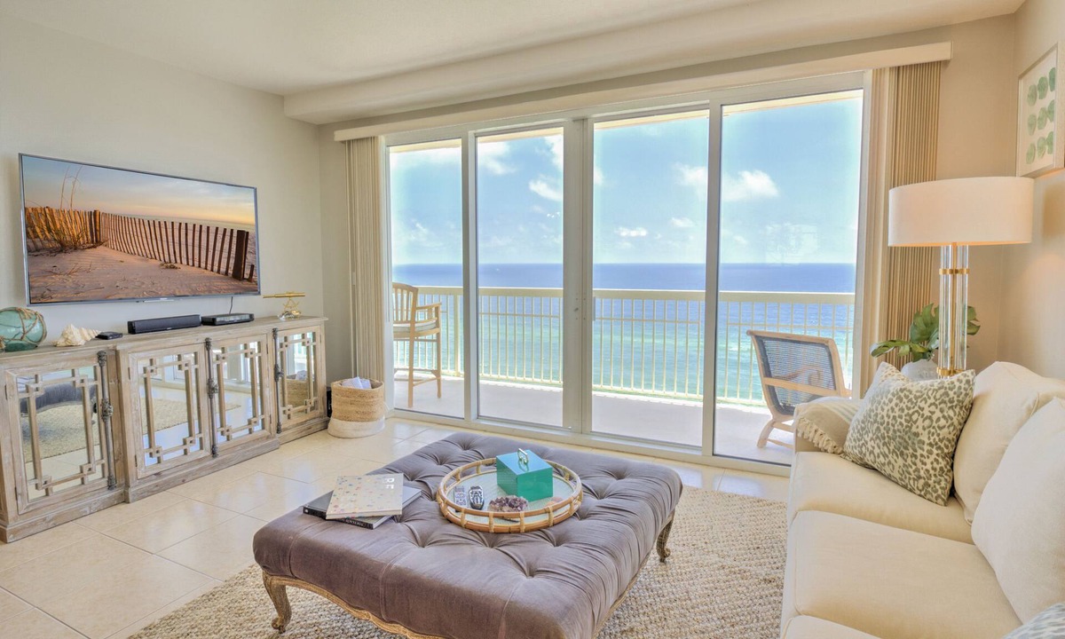Miramar Beach Condo | CELADON BEACH ~ Reserved Parking~Wraparound Balcony ~Free Beach Service! 3 Bedrooms & 3 Baths!