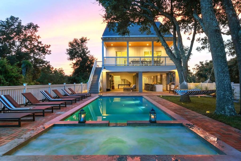 Bay St Louis House | Coastal Retreat with Heated Pool Spa & Game Room