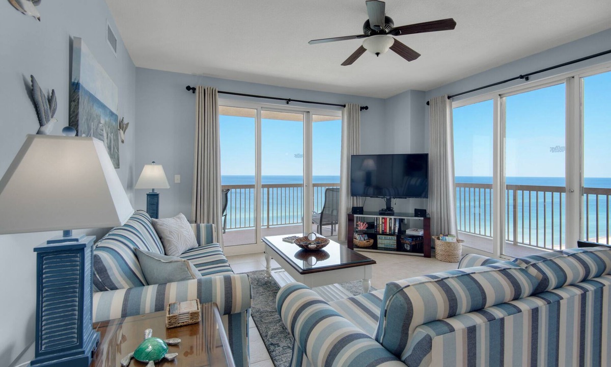 Panama City Beach Condo | CORNER UNIT WITH AMAZING VIEWS AND FREE BEACH SERVICE!