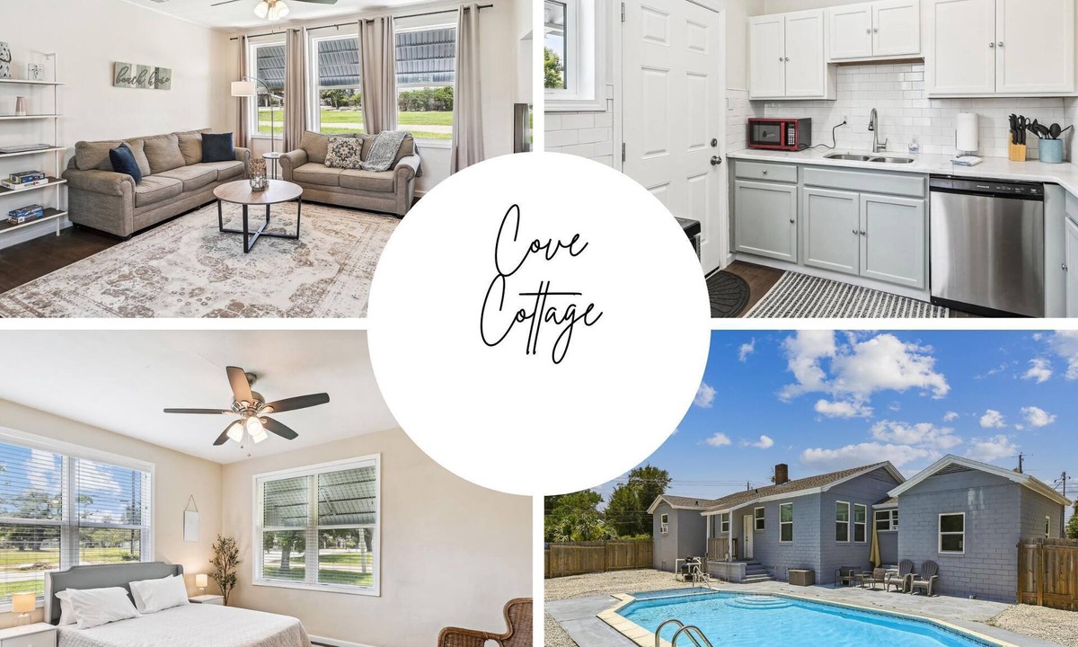 Bunkers Cove House | Cove Cottage - 3 Bedroom w/Private Pool. Sleeps 6. Quiet Community, Close to Fishing Marinas.
