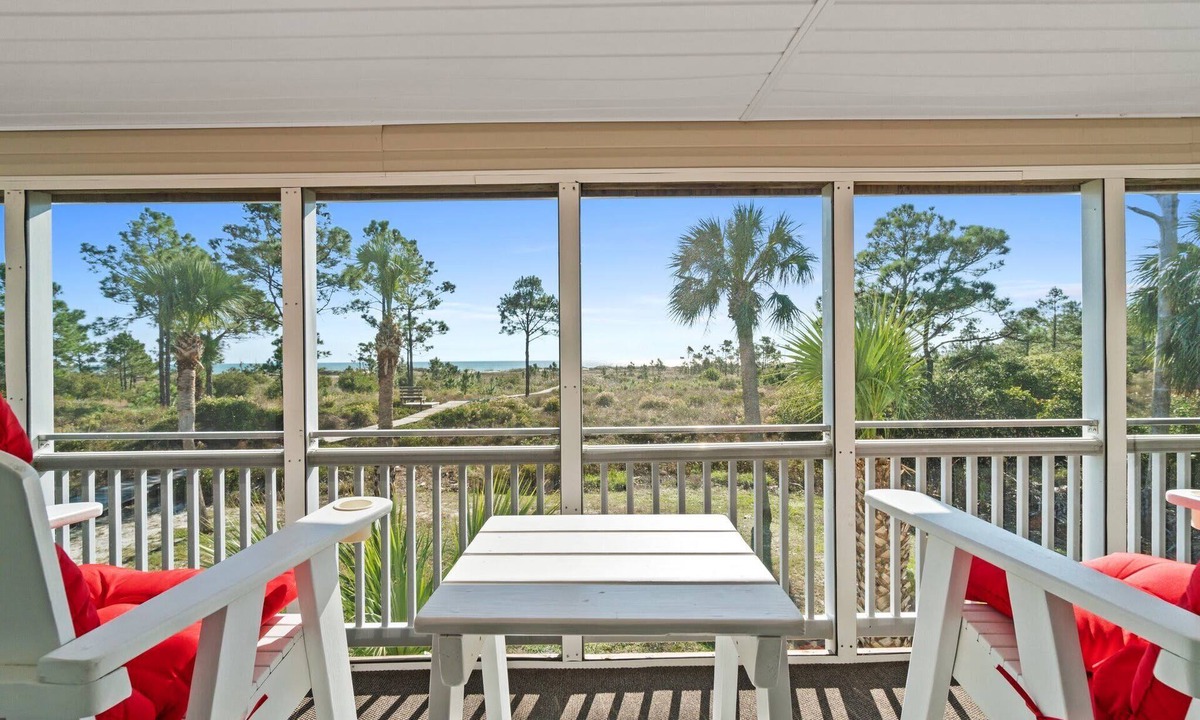 Cape San Blas House | Dolphin Cove - Gulf Front, Pet Friendly, Large Screened In Deck, Sleeps 8