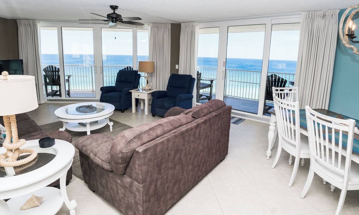 Gulf Lagoon Beach Condo | E1201 Million Dollar View! 3 Gulf Front Pools, Gated Condo