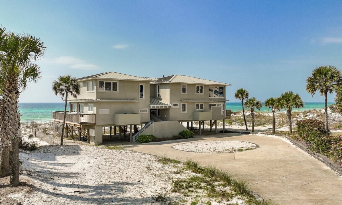 Gulf Pines House | Fall Dates Available! Gulf View! Steps from the Sand! 3 Adult Bikes!