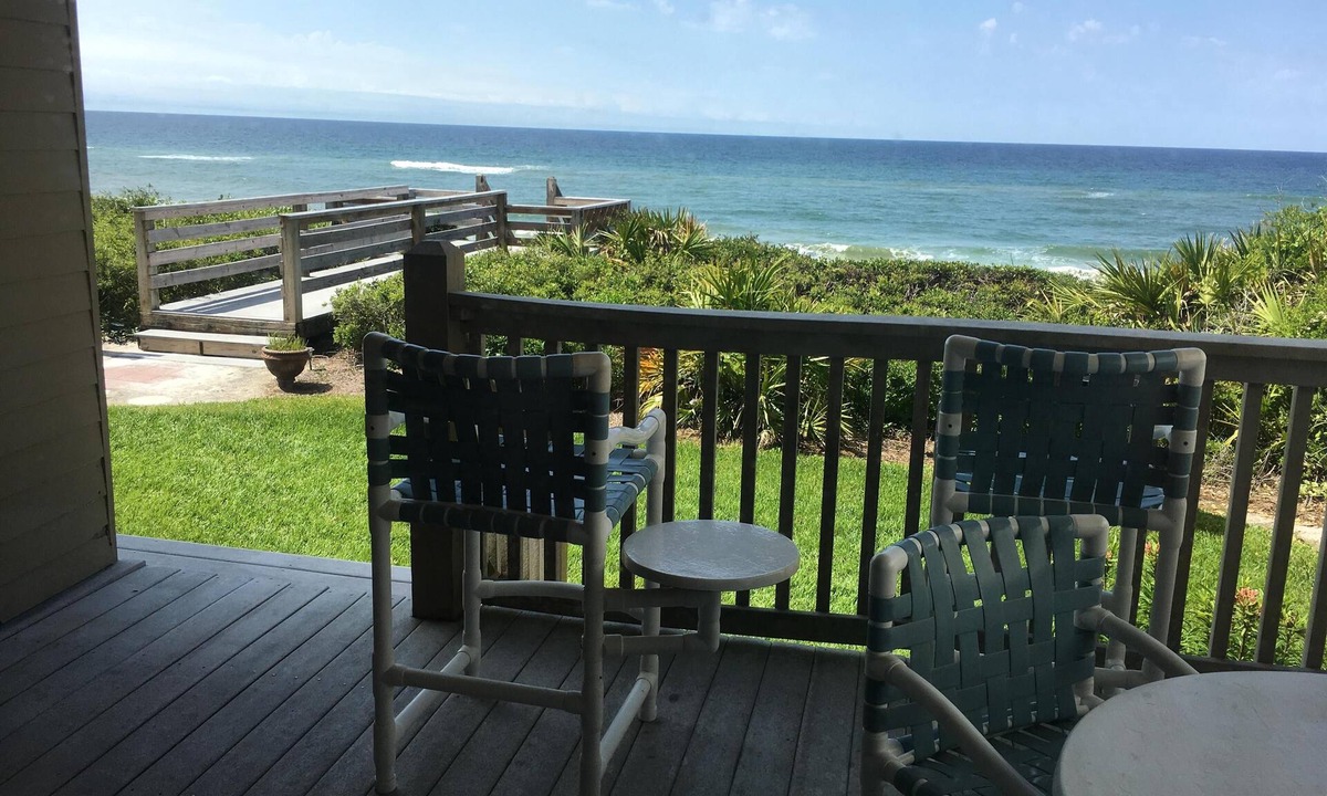 Seacrest Condo | Gorgeous Gulf Front Condo on 30A! Back Porch Opens to Private Beach