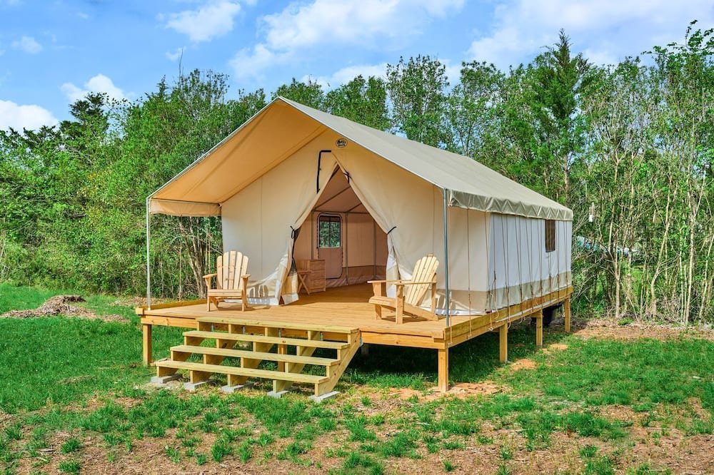 Coldspring House | Gorgeous Safari Tent Perfect for an Eco Glamping Getaway in Coldspring, Texas