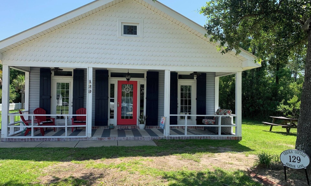 Waveland Cottage | Ground-level home steps from the beach in Waveland!