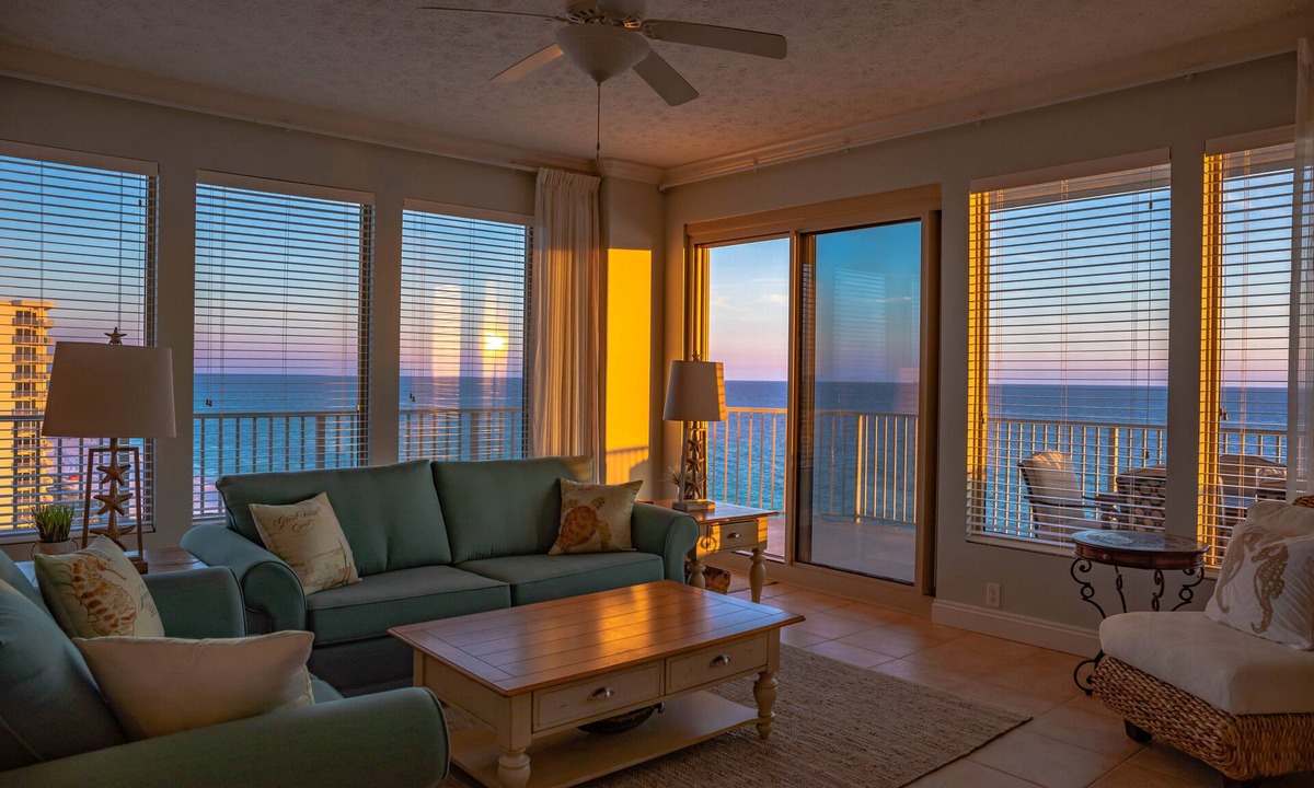 Thomas Drive Condo | Gulf Front 3 Bedroom; Wrap around balcony w/spectac Gulf Views; Newly Renovated