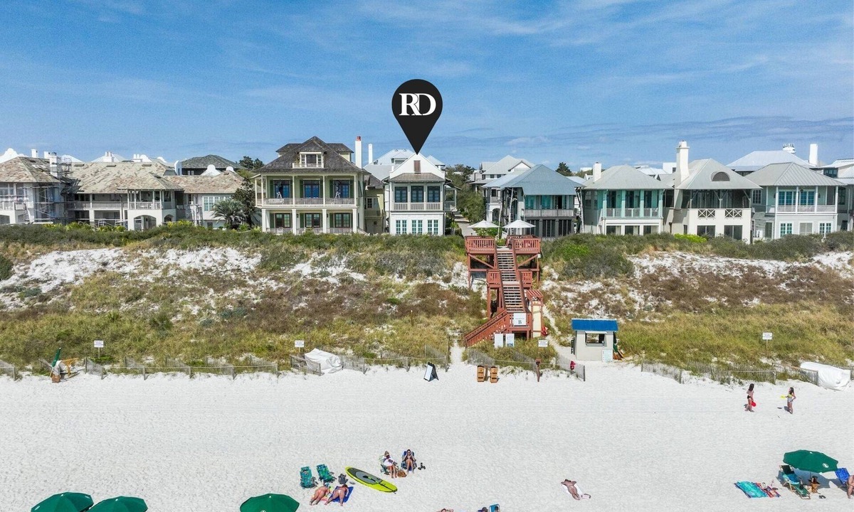 Rosemary Beach House | Gulf Front in Rosemary + Beach Access- 34 South Briland Main House