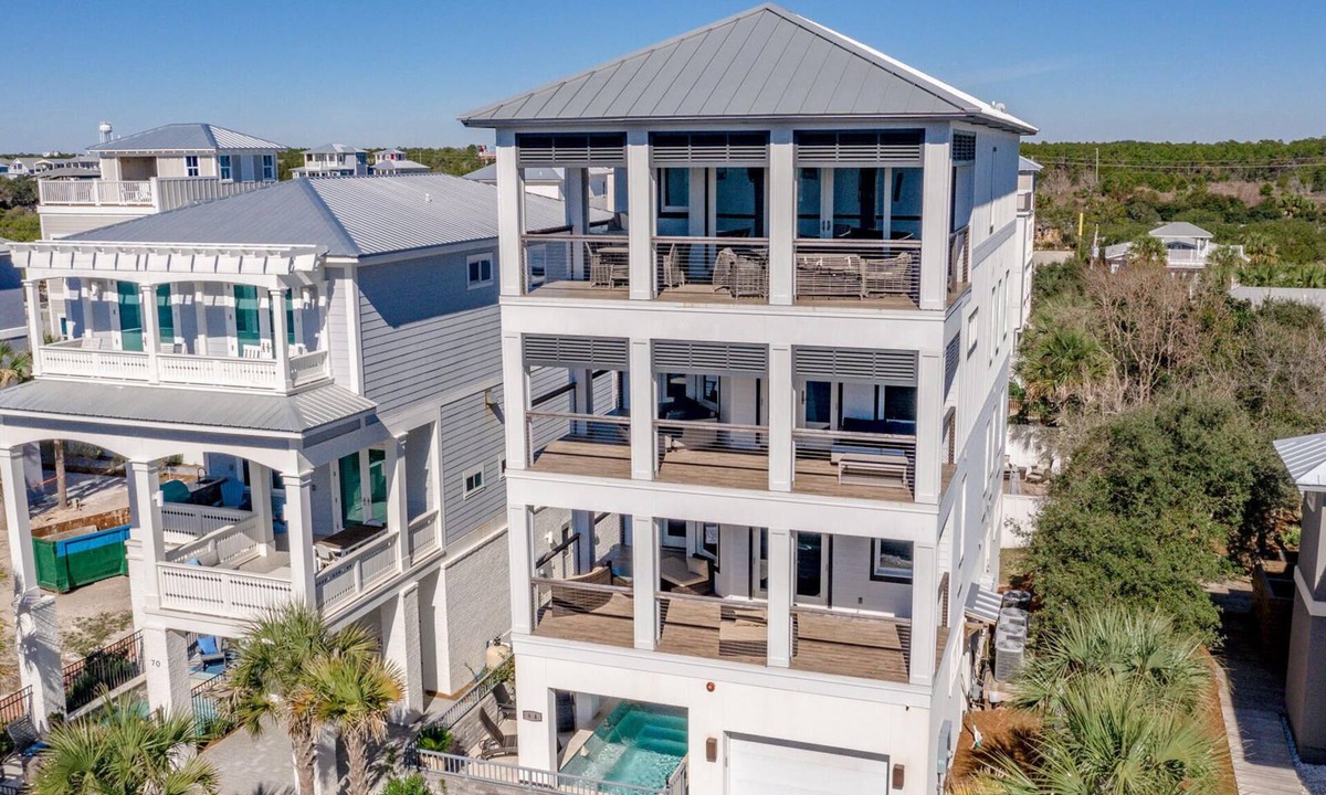 Inlet Beach House | Inlet Beach "Emerald Breeze"| 6 BR |Sleeps 16 |Private Pool |Elevator| VIEWS!