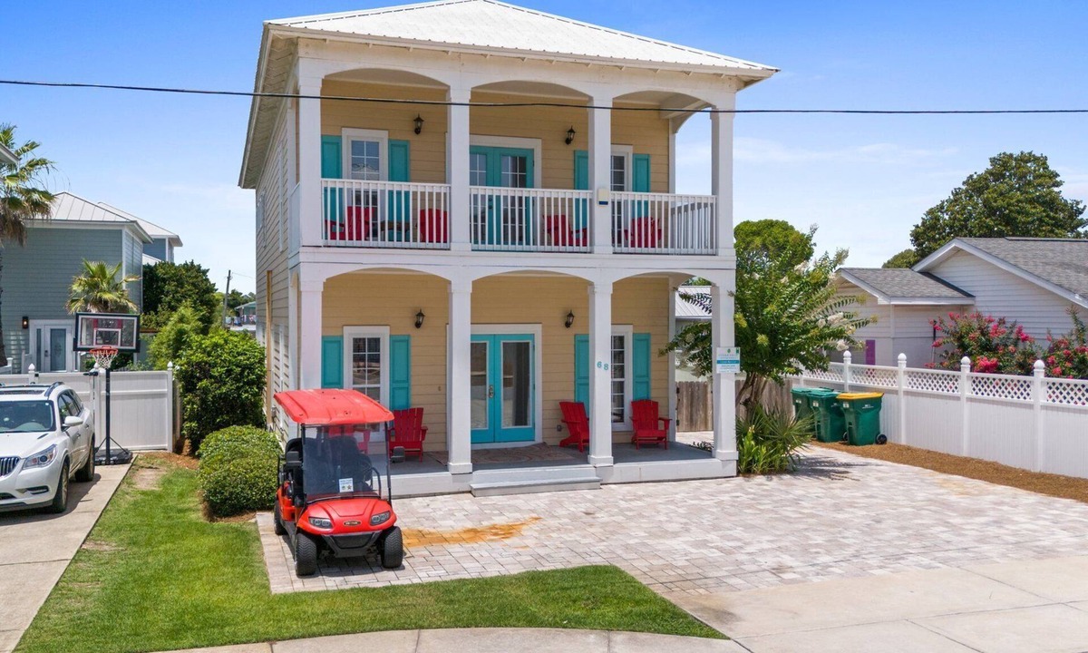 Crystal Beach House | Luxury Home w/Pool, Game Room, & Golf Cart – Steps to Beach!