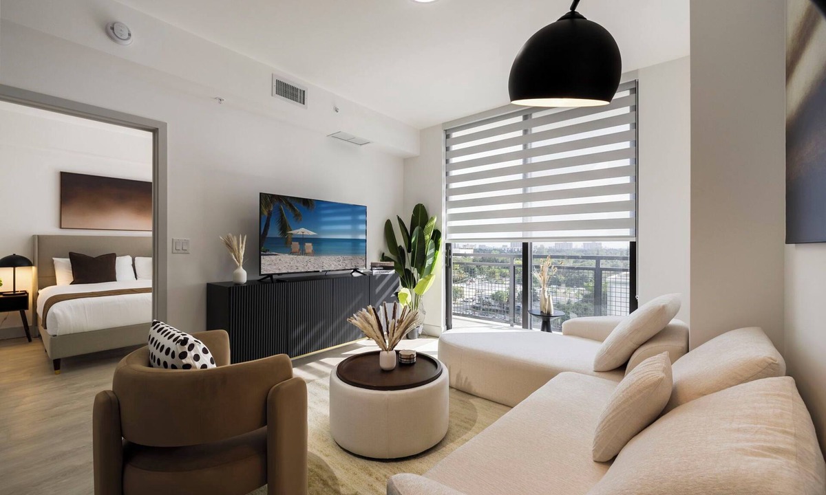 North Miami Apartment | Luxury New Property-3 Bedroom/2Bath-Gym-BBQ-Pool