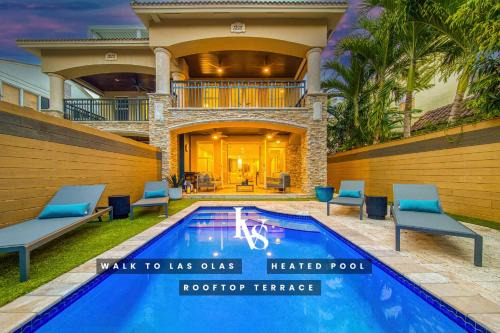 Downtown Fort Lauderdale House | LVS Aurea Walk to Las Olas Heated Pool Spacious 9-Bed