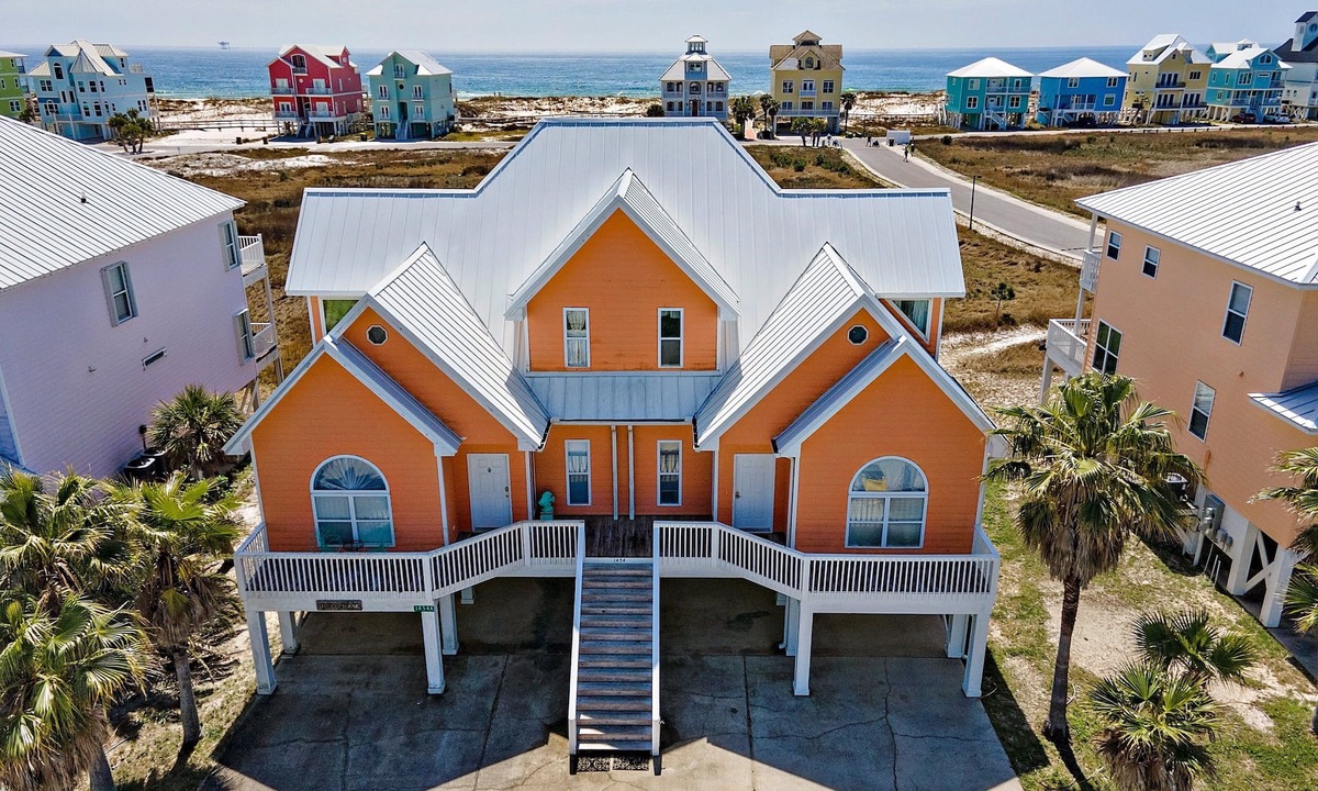 Fort Morgan House | Mai Tai a 4 bedroom beach house with gulf views neighborhood pool by Prickett Properties