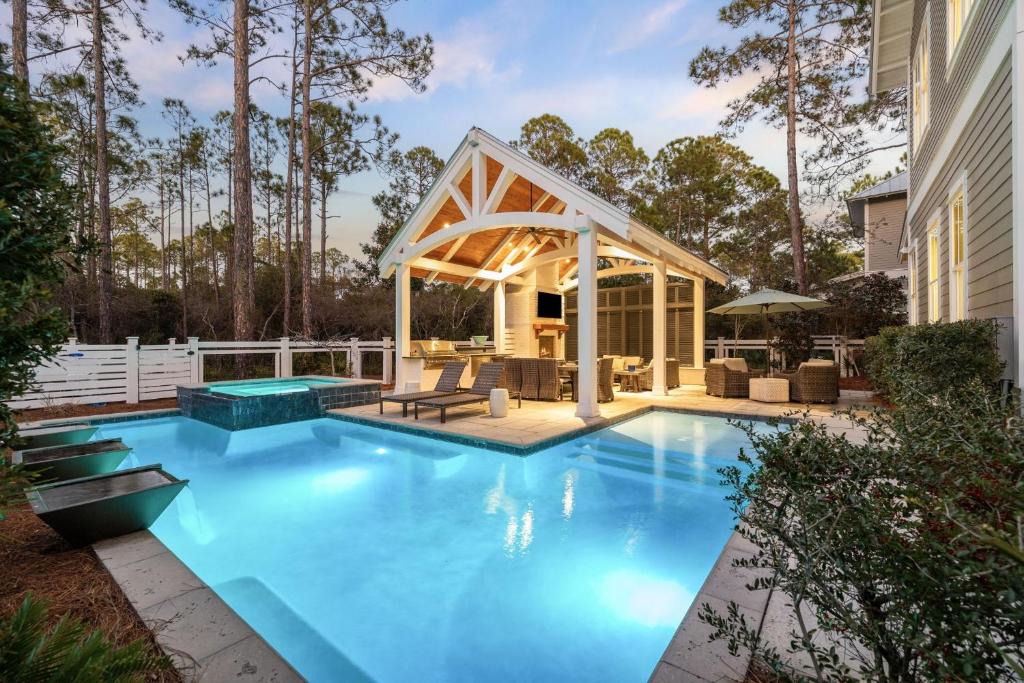 Watercolor House | 'Mirasol House' - Pool Golf Cart - WaterColor, FL - 4BR 4BA Bonus Bunk - Sleeps 12 home