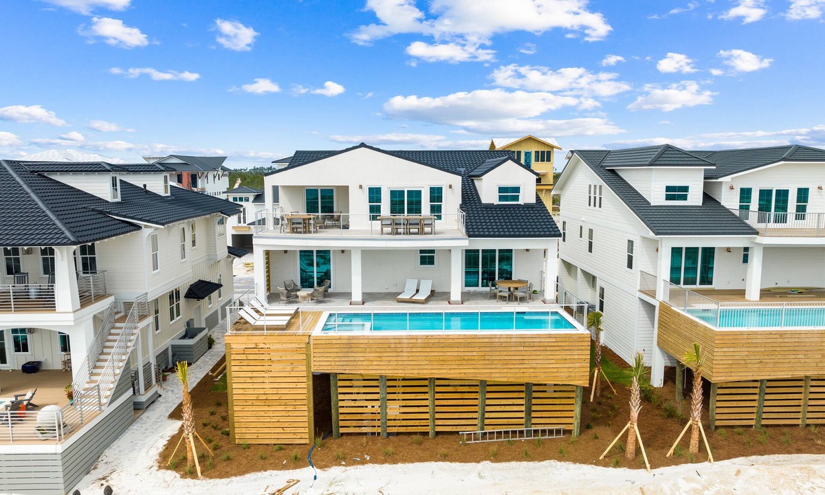 Bay County House | Moonstone: Stunning 9BR Home- Beachfront, Priv. Pool, Pet Friendly, Sleeps 26!
