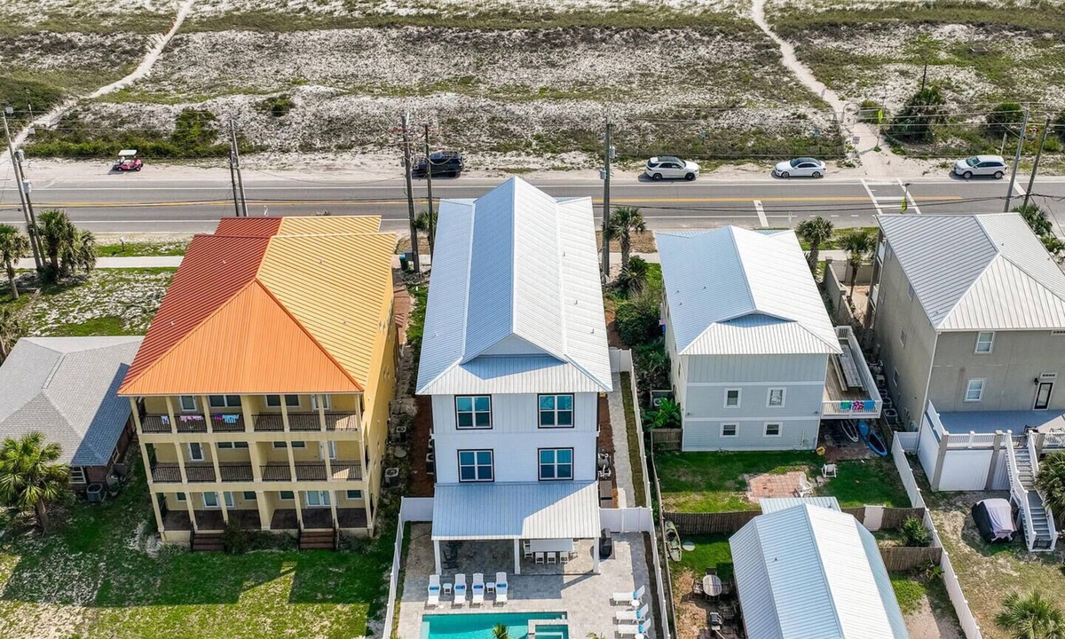 Sunnyside On The Gulf House | New Coastal Craftsman Masterpiece. 9 BR/11BA, Private Pool & Hot Tub, Gulf View