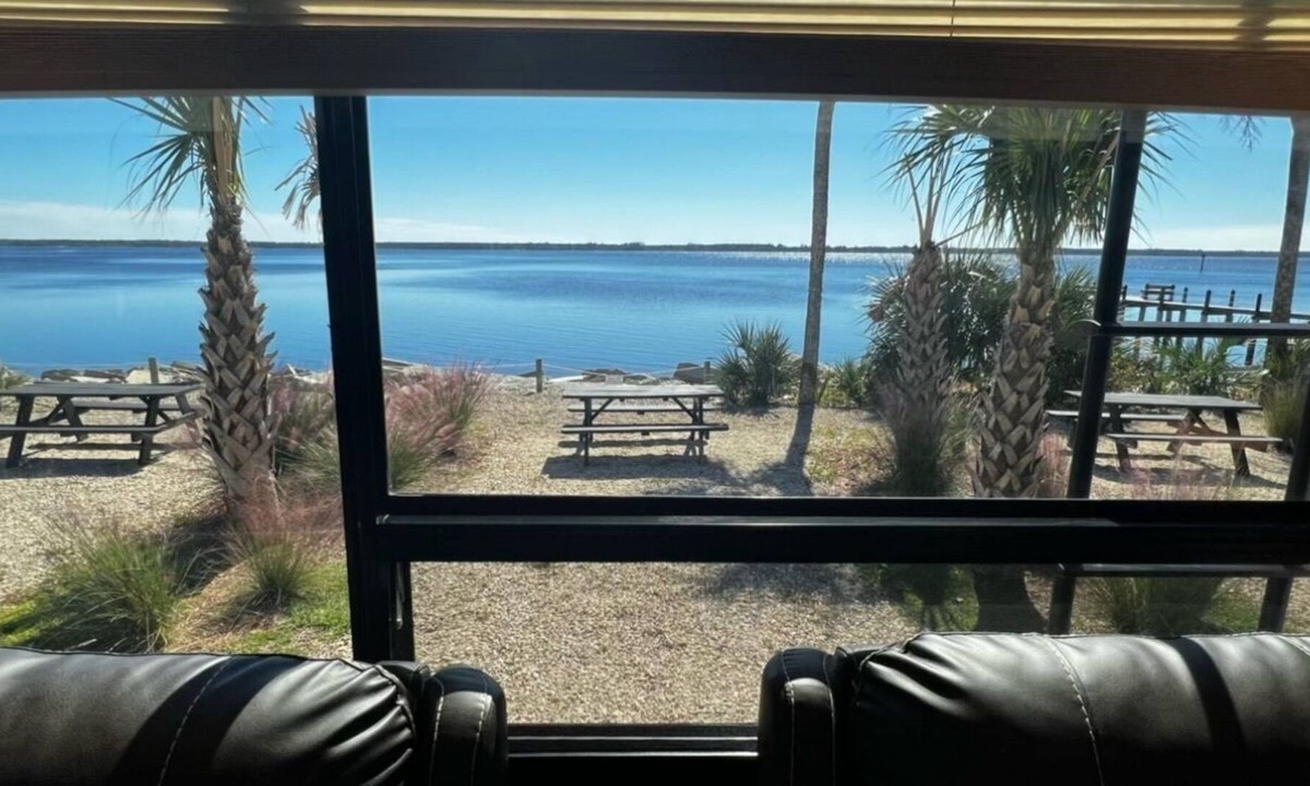 Ochlockonee Bay House | RV with dock and bay access-pet-friendly!