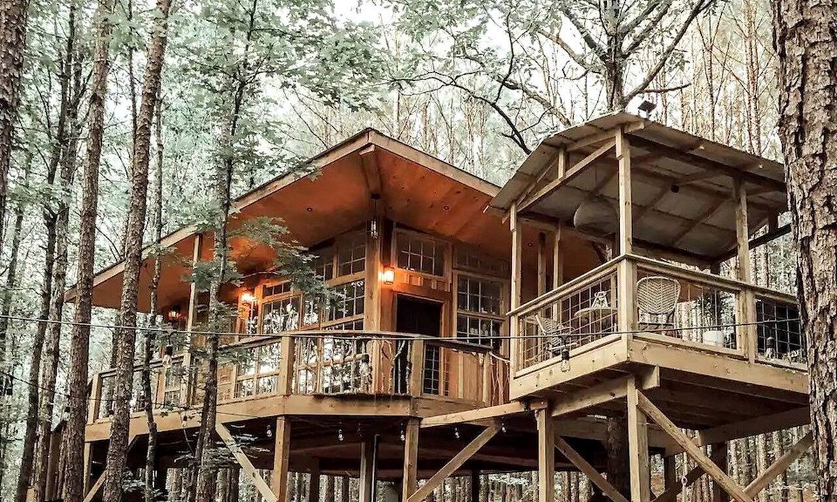 Crane Hill Cabin | Secluded Treehouse Rental Ideal for Glamping in Alabama