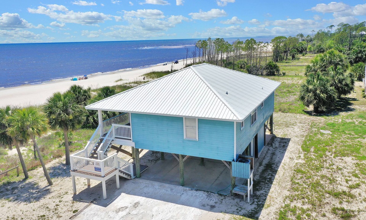 Indian Pass House | Sit Gulf Front On The Screen Porch At Indian Pass, Single Level Home