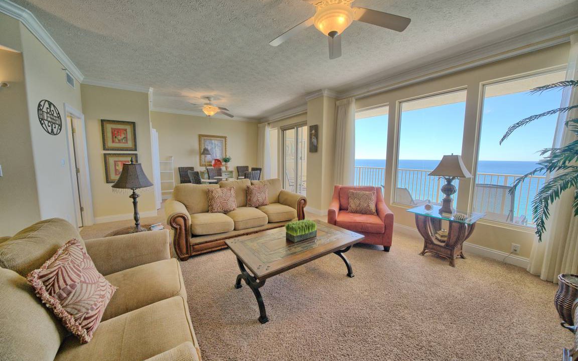 Panama City Beach Condo | Spacious Tropical Oceanfront Condo - Unit 1806