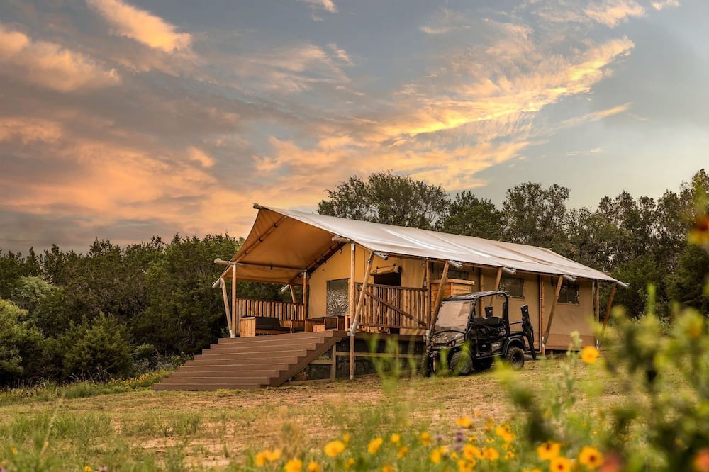 San Saba RV Rental | Stunning Safari Tent with Great Sights in San Saba, Texas