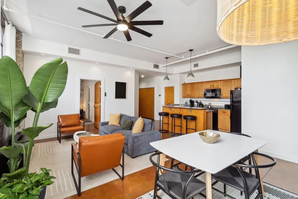 Arts/Warehouse District Apartment | Stylish Industrial Loft in Warehouse District