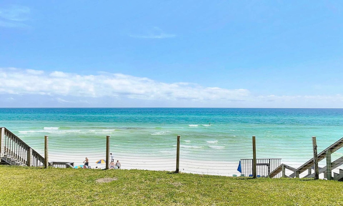 Santa Rosa Beach Condo | "Sunseekers 2" | Beachfront | Ground Floor with Open Greenspace, and Amazing Views