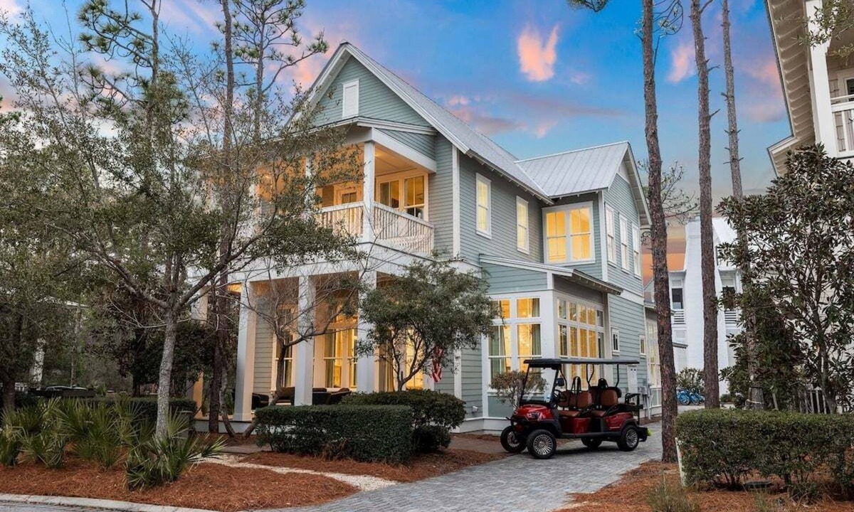 Watercolor House | WaterColor! NEW With Private Pool, Hot Tub, LSV/Golf Cart & 4 Bikes!