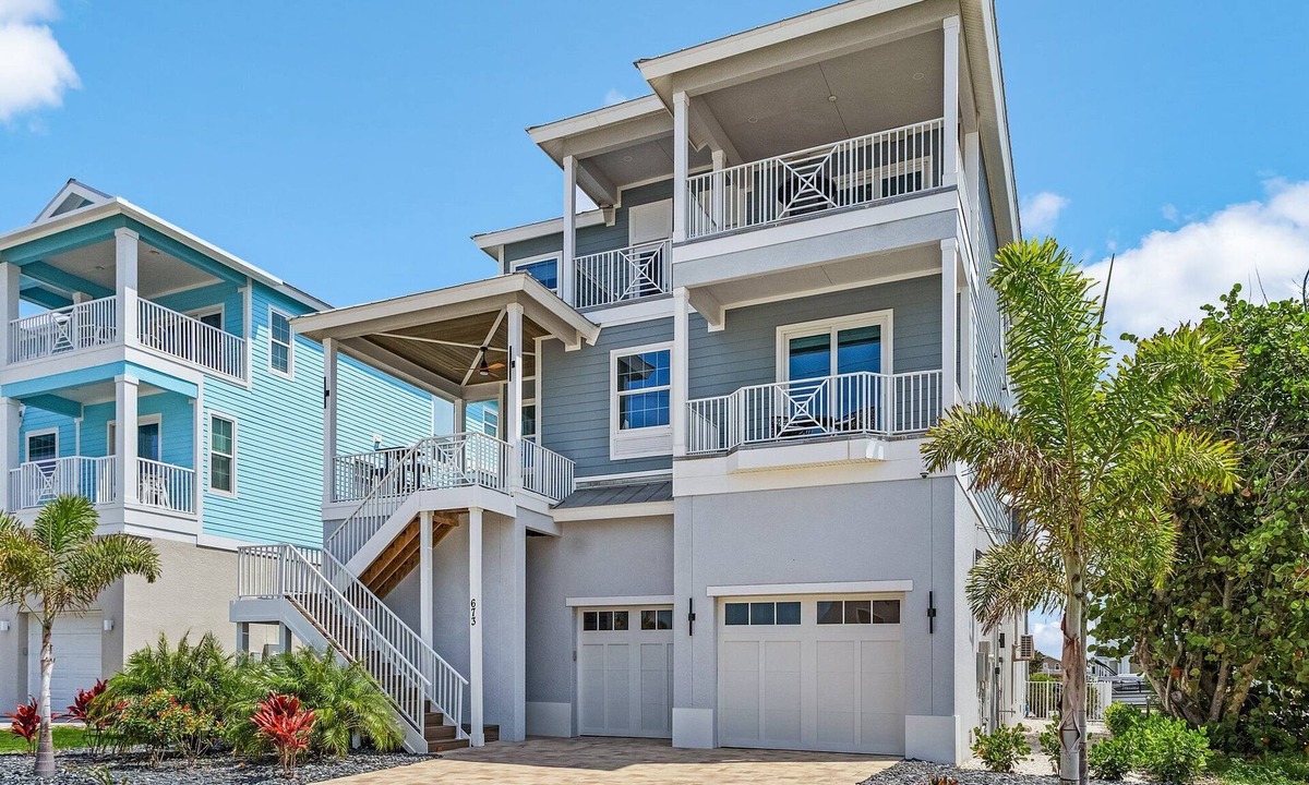 Fort Myers Beach House | White Sands Retreat: Bay Views, Pool, Elevator