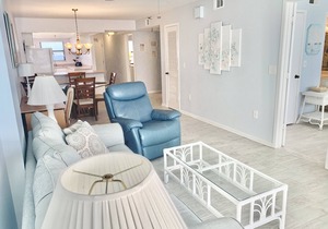 Directly on the Gulf! Beautiful view from your private deck!