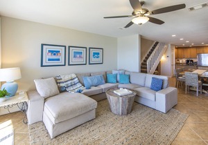 Expansive view of gulf from 2 balconies on private beach - steps from the sand!