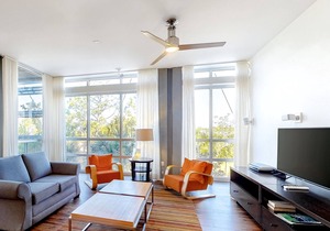 Mid-Century Modern Condo with Shared Pool, High-Speed WiFi, & Easy Beach Access