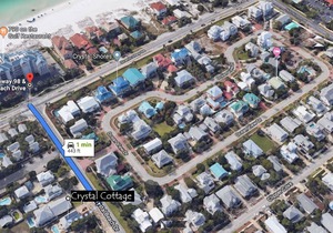 Private Pool~Wraparound Porch~Balcony~Walk 2 Beach~3BR Crystal Cottage