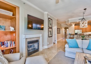 Spacious condo just steps to the private beach, heated pool, hot tub, gym!