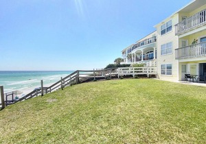 Stunning Gulf Views, steps to the beach, ground floor beach front condo~Blue Mountain Beach ~ Sunseekers 2!