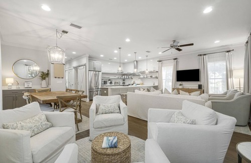 Seacrest House | 30A Pet Friendly Beach House - Golf Cart Incl, Pool, Beach, Sleeps 18, Firepit