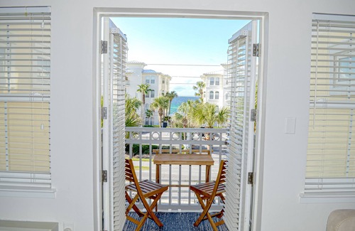 Gulf Place Apartment | 3rd-floor studio with Gulf view, balcony, pool, & tennis