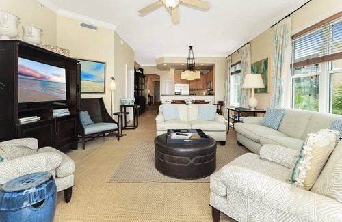 Santa Rosa Beach Condo | Adagio D-301 Poolside, Corner unit - front left bedroom has window ocean view