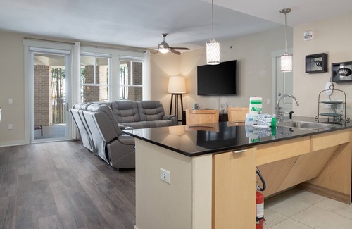 Baytowne Wharf Condo | Bayside ~ Community Pool ~ Spacious Balcony ~ First Floor Unit ~ Hot Tub
