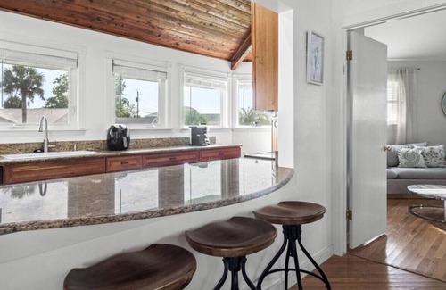 Santa Monica House | Belaire Bungalow | 2 minute walk to the Private Gated Beach Access | Large Outdoor Space