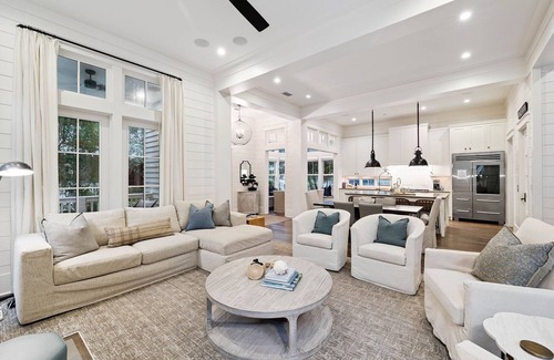WaterSound Beach House | Book Today for a Fall Stay! Spacious, light-filled home! Private Heated Pool! Sonos System!