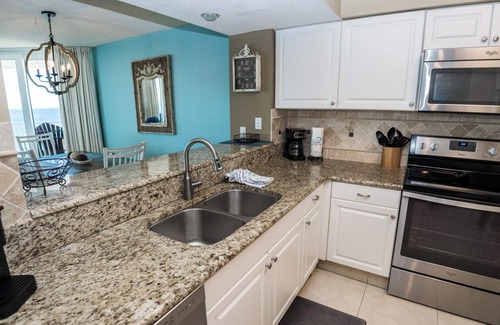 Gulf Lagoon Beach Condo | E1201 Million Dollar View! 3 Gulf Front Pools, Gated Condo