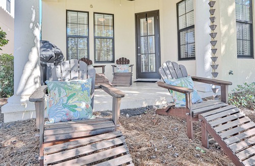 Villa Lago House | Golf course-front home with sunset views & golf cart - walk to Baytowne Wharf